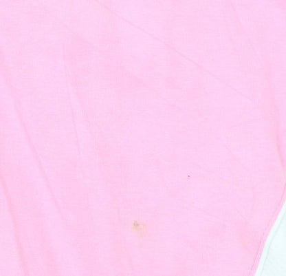 Reebok Womens Pink 1/2 Zip Hooded Sweatshirt Size 12