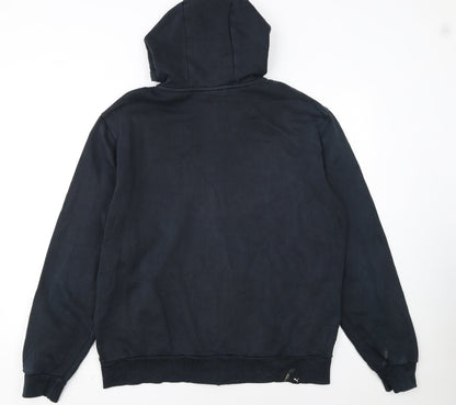 Puma Men's Black Full Zip Hoodie Sweatshirt L Sportswear