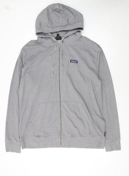 Patagonia Men’s Grey XL Full Zip Organic Cotton Hoodie