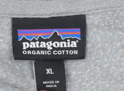 Patagonia Men’s Grey XL Full Zip Organic Cotton Hoodie