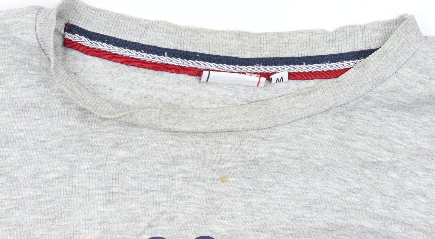 FILA Men's Grey Crew Neck Logo Sweatshirt Size M