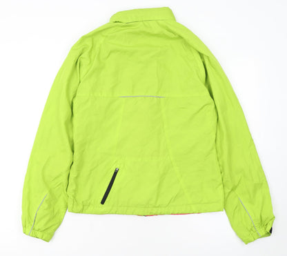 New Balance Women's Green M Windbreaker Running Jacket Reflective