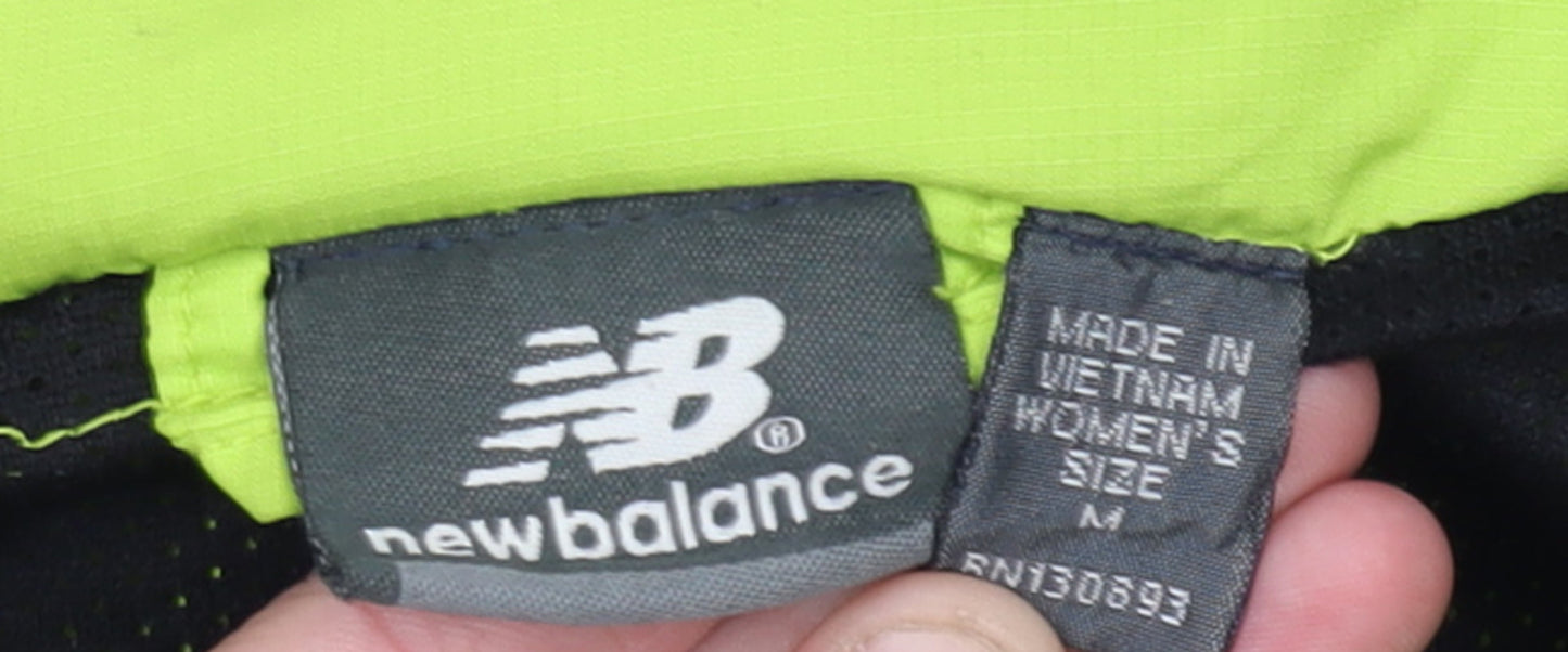 New Balance Women's Green M Windbreaker Running Jacket Reflective