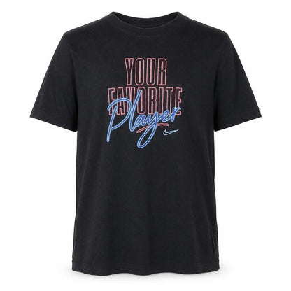 Nike Boys Black XL Graphic T-Shirt Crew Neck Short Sleeve Sports Tee