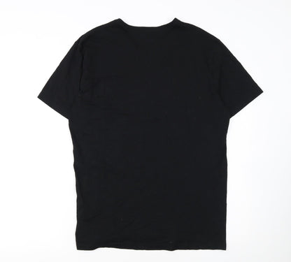 Hugo Boss Men's Black V-Neck Cotton T-Shirt XL