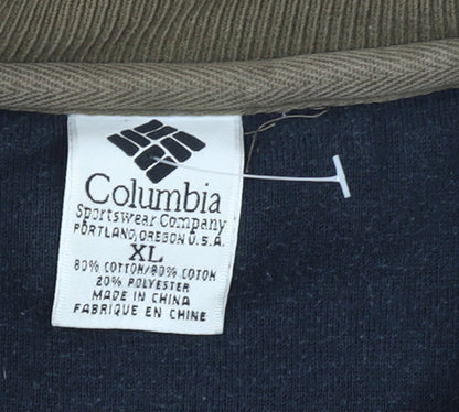 Columbia Mens Brown XL Crew Neck Pullover Sweatshirt