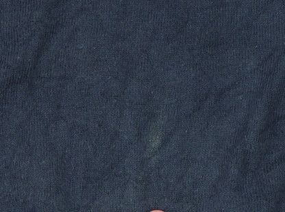 Tommy Hilfiger Men's Blue Cotton Cashmere V-Neck Vest 2XL