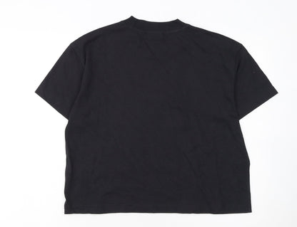 Dickies Women's Black Cotton Crew Neck T-Shirt Size L