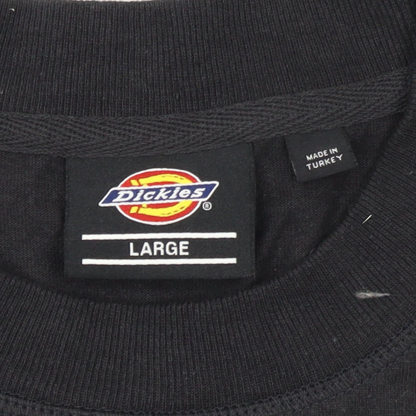 Dickies Women's Black Cotton Crew Neck T-Shirt Size L