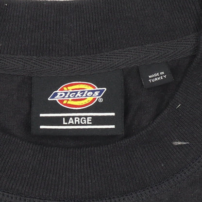 Dickies Women's Black Cotton Crew Neck T-Shirt Size L