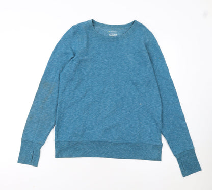 Tek Gear Women's Blue Crew Neck Long Sleeve Pullover Sweatshirt M