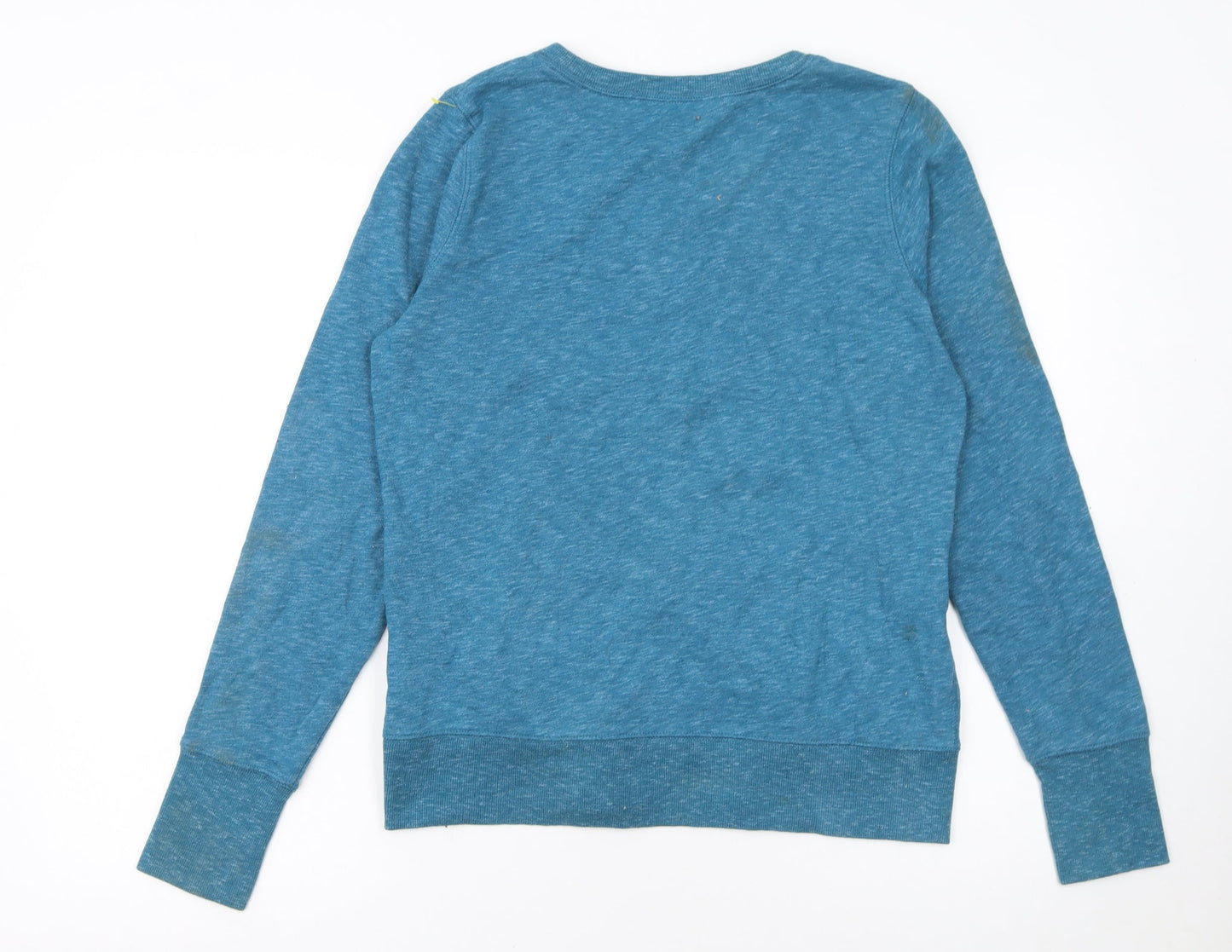 Tek Gear Women's Blue Crew Neck Long Sleeve Pullover Sweatshirt M