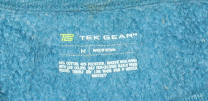 Tek Gear Women's Blue Crew Neck Long Sleeve Pullover Sweatshirt M