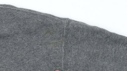 Nike Men's Grey 2XL Pullover Sweatshirt Just Do It Logo Sportswear