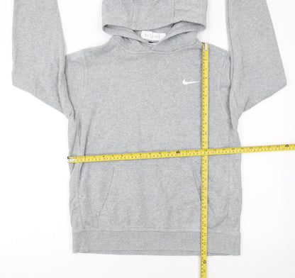 Nike Boys Grey XL Hoodie 13-15 Years Pullover Fleece Sweatshirt