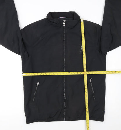 U.S. Polo Assn. Men's Black Medium Full Zip Bomber Jacket