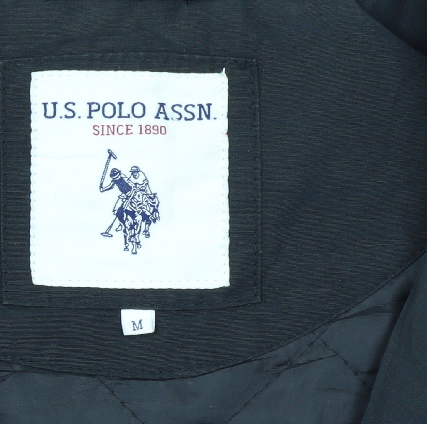 U.S. Polo Assn. Men's Black Medium Full Zip Bomber Jacket