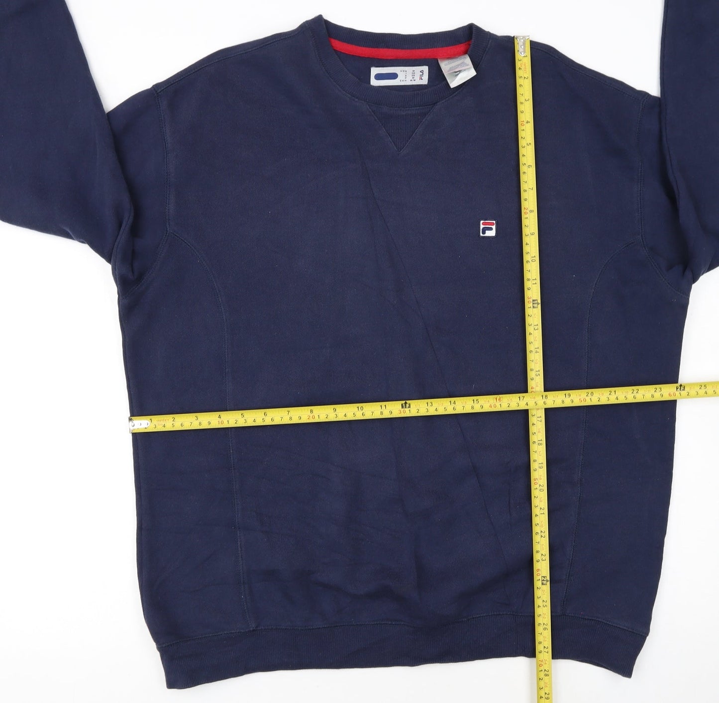 Fila Men's Blue Crew Neck Pullover Sweatshirt Size M