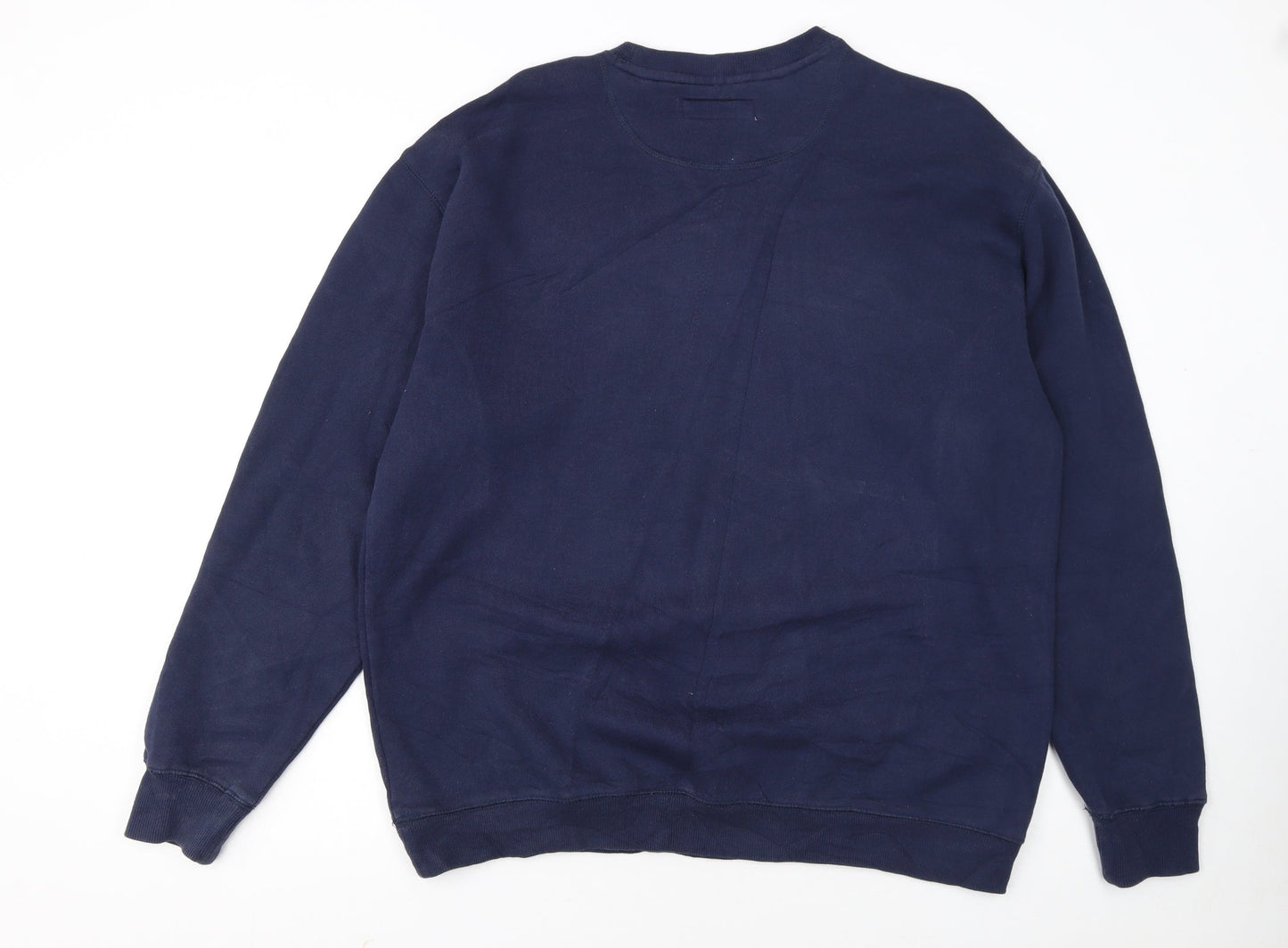 Fila Men's Blue Crew Neck Pullover Sweatshirt Size M