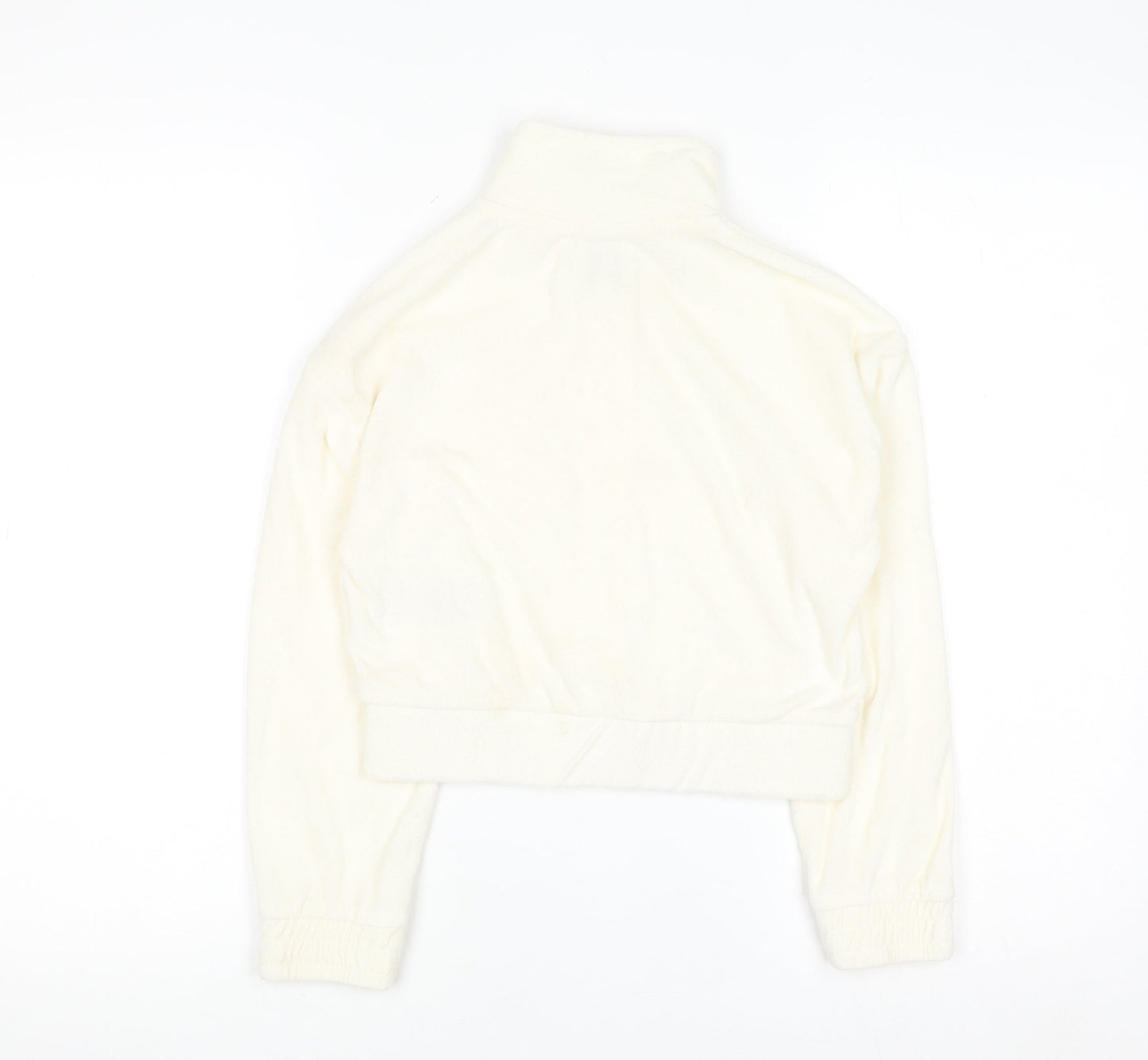 Juicy Couture Girls Ivory Full Zip Fleece Hoodie 9-10 Years