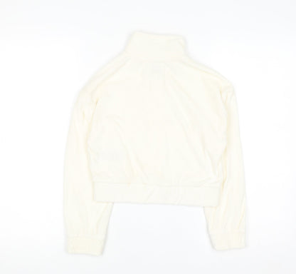 Juicy Couture Girls Ivory Full Zip Fleece Hoodie 9-10 Years