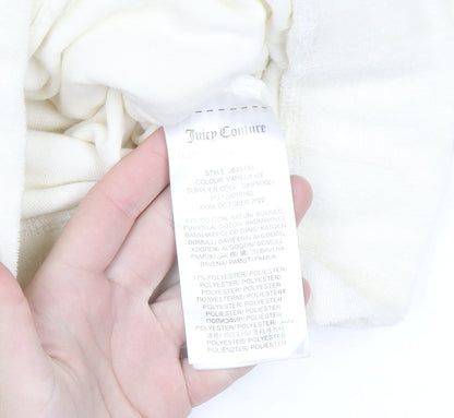 Juicy Couture Girls Ivory Full Zip Fleece Hoodie 9-10 Years