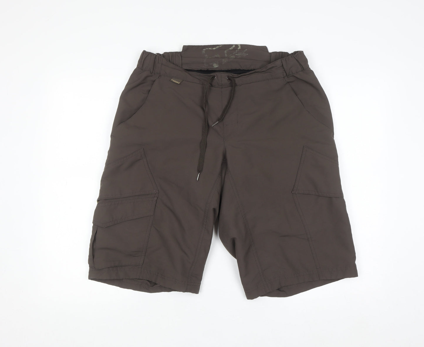 Fox Men's Brown 34 Cargo Shorts Elastic Waist Outdoor Style