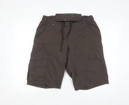 Fox Men's Brown 34 Cargo Shorts Elastic Waist Outdoor Style