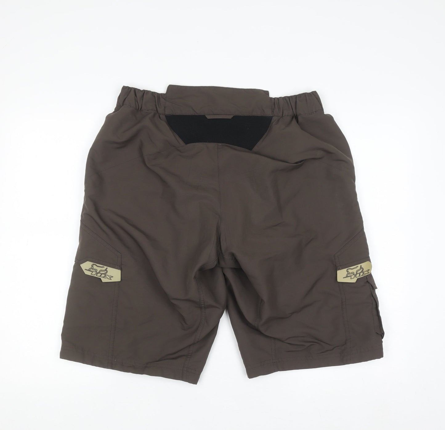 Fox Men's Brown 34 Cargo Shorts Elastic Waist Outdoor Style