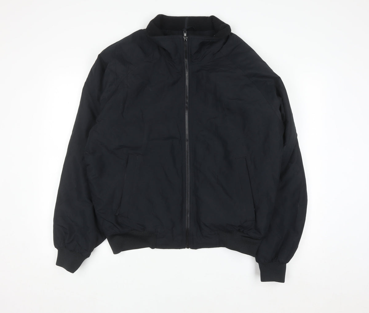 Port Authority Men's Black M Bomber Jacket Polyester Full Zip