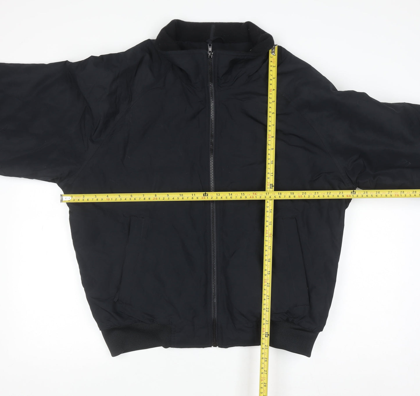 Port Authority Men's Black M Bomber Jacket Polyester Full Zip
