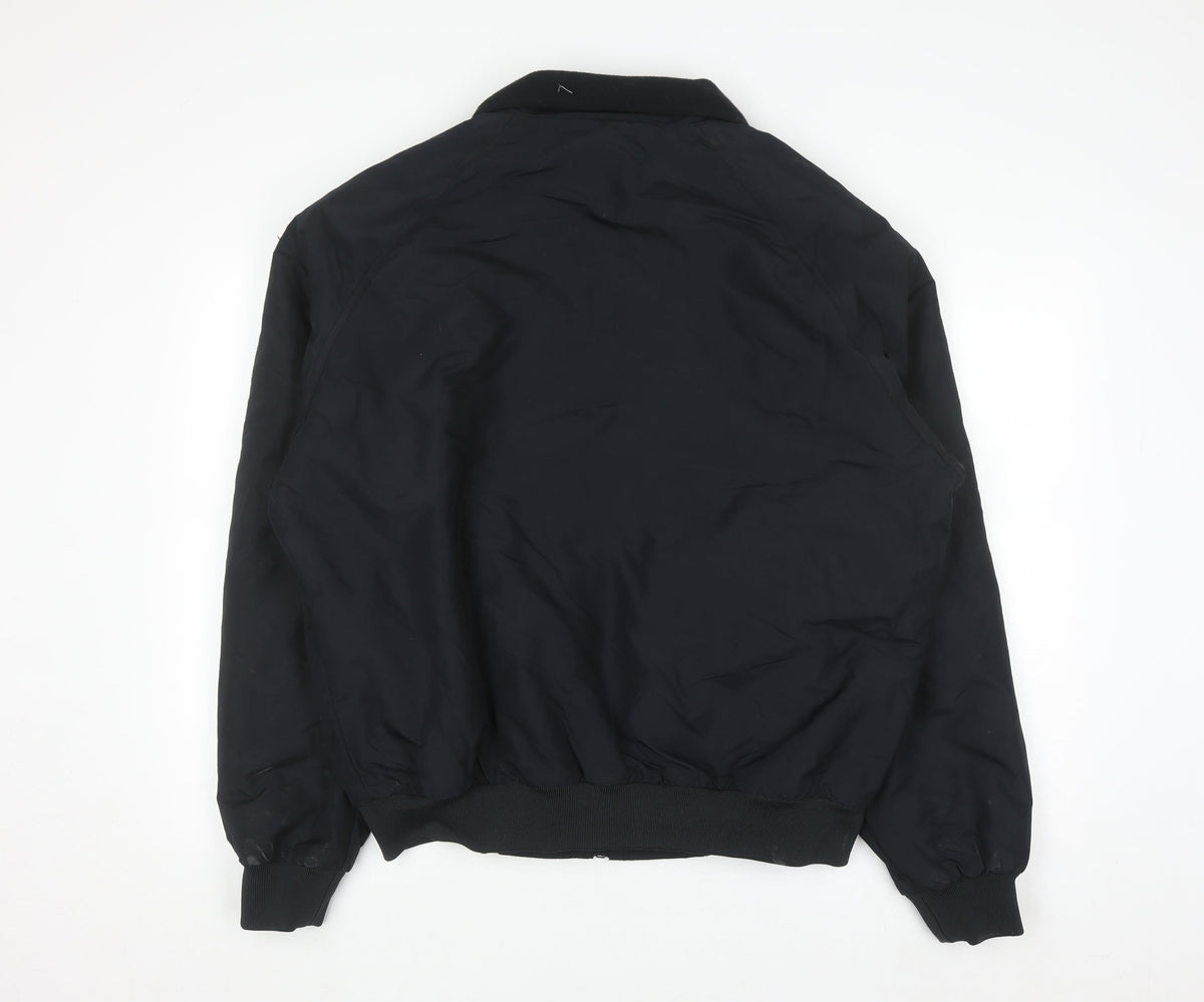 Port Authority Men's Black M Bomber Jacket Polyester Full Zip