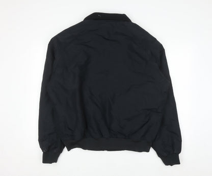 Port Authority Men's Black M Bomber Jacket Polyester Full Zip