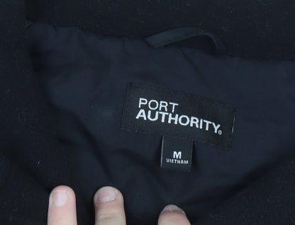 Port Authority Men's Black M Bomber Jacket Polyester Full Zip