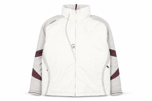 Quechua Womens White Ski Jacket Size 16 Full Zip Winter Coat
