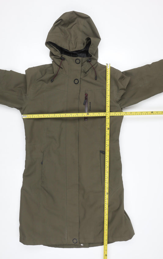 Skogstad Men's Green Waterproof Hooded Parka Coat Size 38