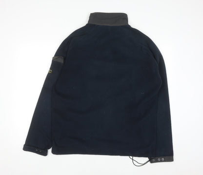 Pepe Jeans Men’s Blue Fleece 1/4 Zip Sweatshirt Size L