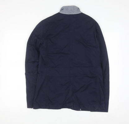 Method London Women's Blue Cotton Blazer Jacket Size 12