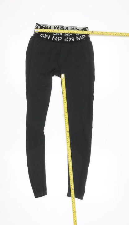 MP Women's Black Small Compression Leggings Active Gym Wear