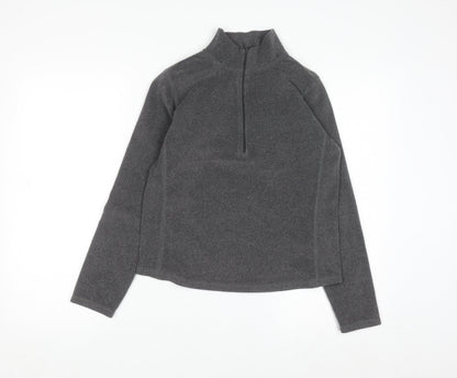 GAP Men’s Grey 1/4 Zip Fleece Sweatshirt Size M Regular Fit