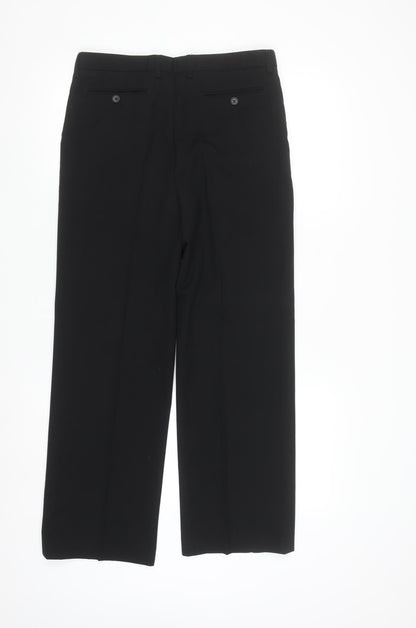 Bluezoo Boys Black Formal Dress Trousers 15 Years Regular Fit School Pants