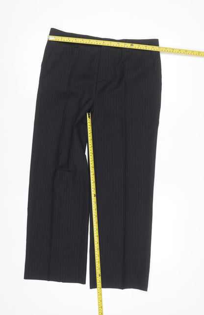 St. George by Duffer Boys Black Pinstripe Dress Trousers 15 Years Formal School