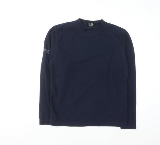 Polartec Men’s Blue Fleece Pullover Sweatshirt Small Regular Fit