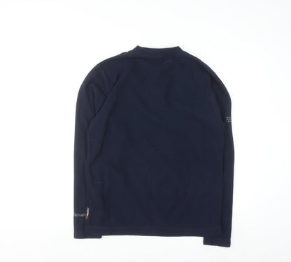 Polartec Men’s Blue Fleece Pullover Sweatshirt Small Regular Fit