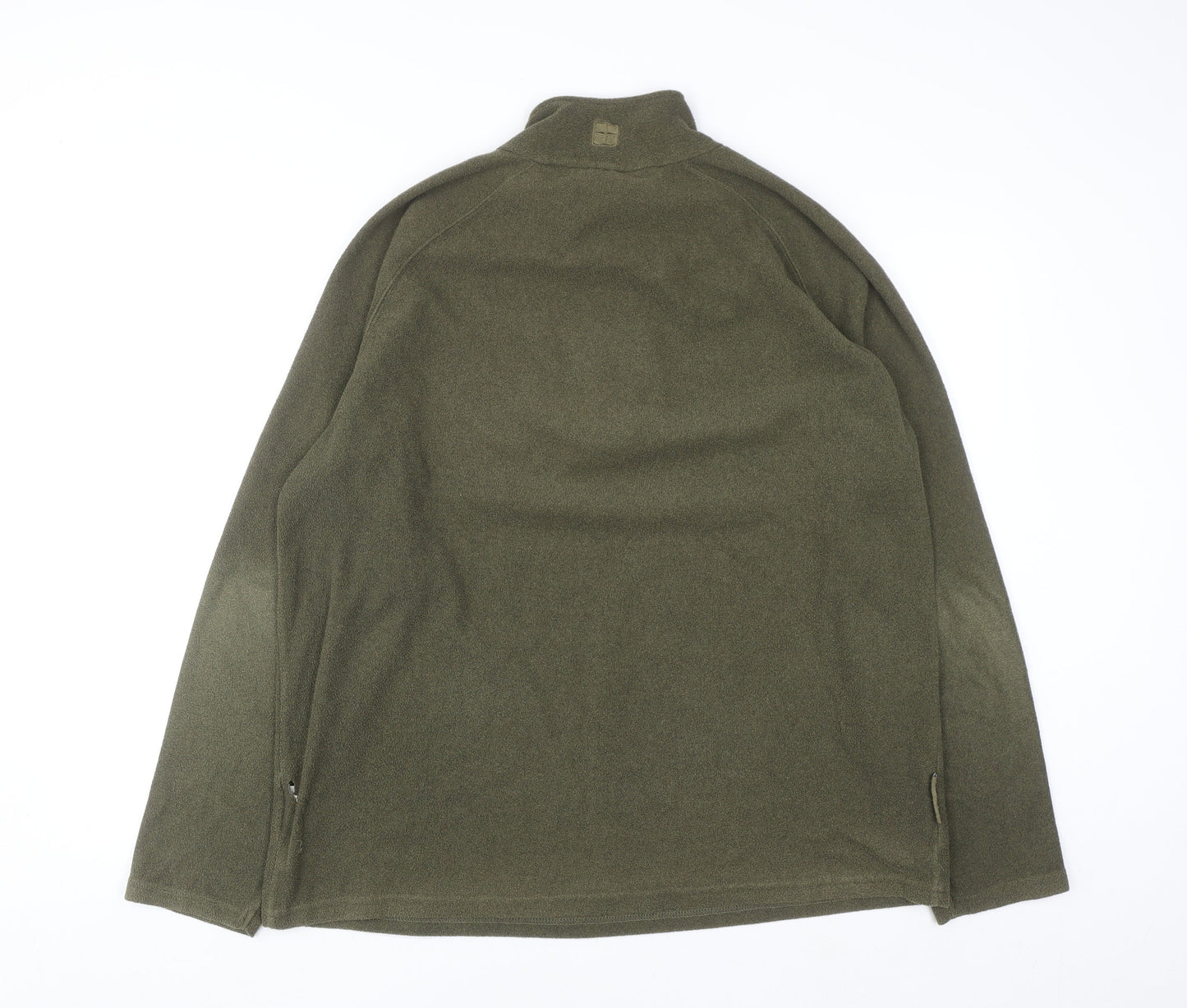 Mountain Warehouse Men's Green XL Fleece 1/2 Zip Sweatshirt
