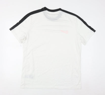 Nike Men’s White Dri-FIT Slim Fit Short Sleeve T-Shirt XL