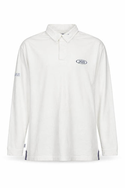 Crew Clothing Men's White XL Henley Style Sweatshirt