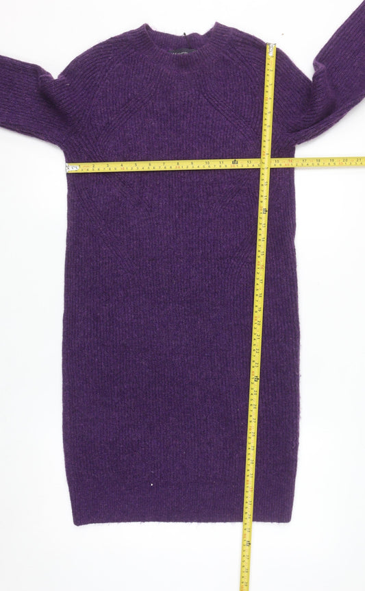 Marks and Spencer Women’s Purple Knit Jumper Dress XS