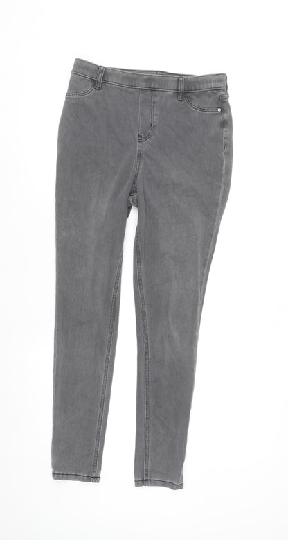 F&F Women’s Grey Skinny Jeans Size 12 Stretch Denim