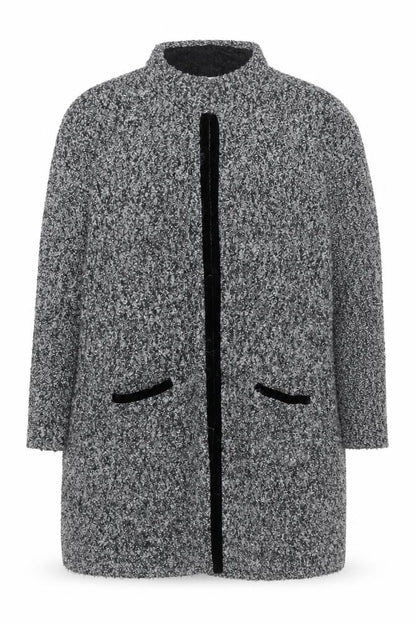 Gerry Weber Women's Grey Long Sleeve Chunky-Knit Cardigan Size 20
